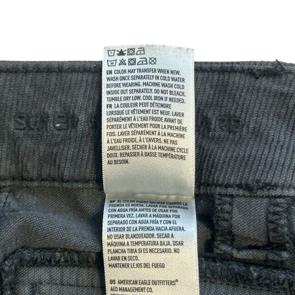 American Eagle Stretch Corduroy Super High-Waisted Flare Pant Size 2 - Picture 12 of 13